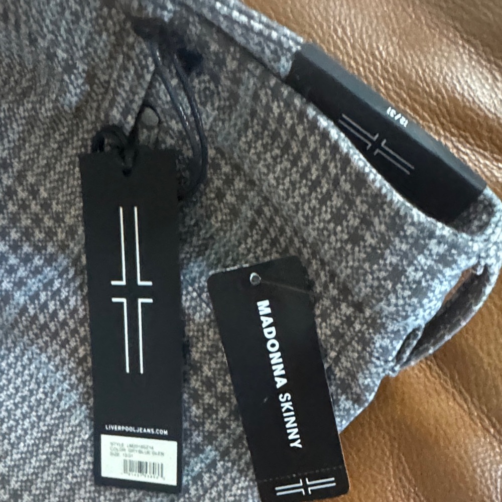 Liverpool Gray Patterned Pants